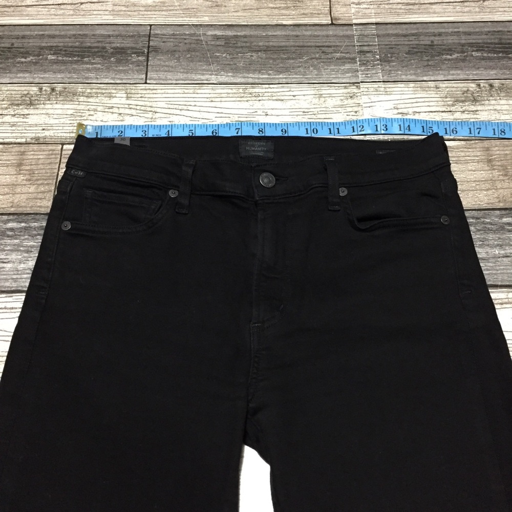 Citizens Of Humanity Emannuelle Slim Boot Jeans Women’s 30x31.5 Black Stretch - Picture 4 of 10